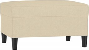 vidaXL Taburet, crem, 70x55x41 cm, material textil