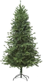 Brad de Craciun 150 cm, brad artificial cu 440 ramuri, brad verde cu baza detasabila, decoratiune de Craciun Φ75x150cm HOMCOM | Aosom Romania