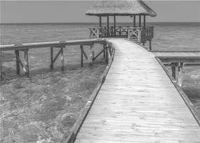 Tablou pe sticlă - Maldive (70x50 cm)
