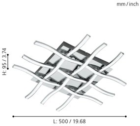 Eglo 95569 - LED Plafoniera LASANA 1 LED/36W/230V