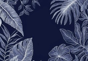 Fototapet - Linii de frunze tropicale (147x102 cm)