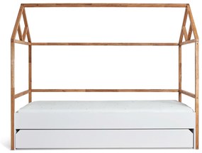 Pat pentru copii cu sertar, LOTTA SNOW 90 x 200 cm