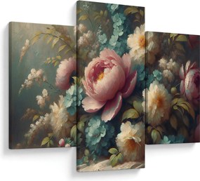 Tablou - Natură moartă cu flori - pictură (90x60 cm)