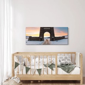 Tablou cu poarta, Yellowstone (120x50 cm)