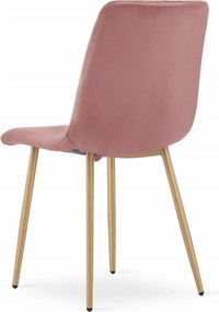 Scaun de catifea roz TURIN