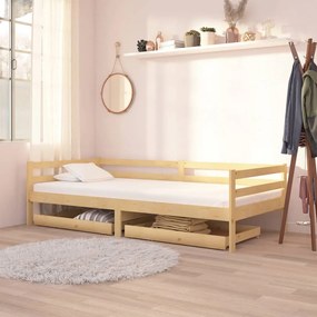 806970 vidaXL Sertare pat de zi,  2 buc., lemn masiv de pin