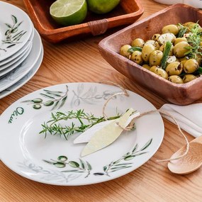 BANQUET Banquet set farfurii din porţelan OLIVES 18 buc