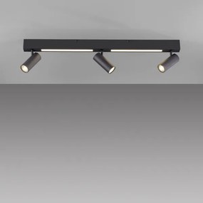 Schöner Wohnen 11794-18 - Spot LED DANTE 3xGU10/10W+LED/14,4W negru