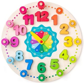 Jucarie din lemn - Ceas didactic cu matematica
