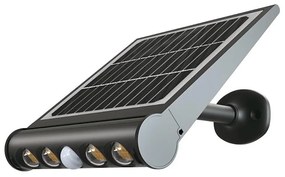 LED lampă solară de perete cu senzor LED/8W/3,7V IP65 3000K 4000 mAh