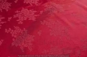 Fata de masa din Brocart cu motive florale XXL CASA GINO ,150X245, masa 12 persoane, Rosu