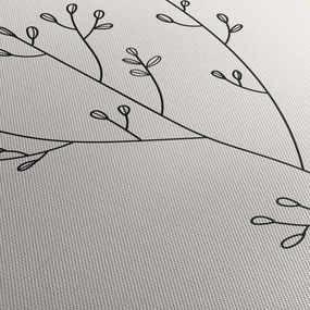 Tablou - Floare de pajiște N⁰3 (cu ceas) (90x30 cm)