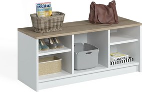 Dulap pentru pantofi London Sapphire Oak and White