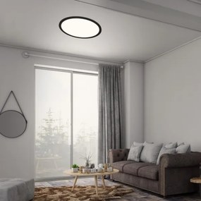 Plafonieră LED dimabilă Briloner 7168-015 PIATTO LED/22W/230V negru + telecomandă