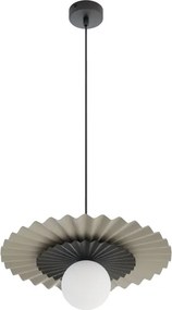Lustră suspendată UMBRA 1xG9/8W/230V negru/bej