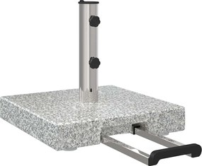 vidaXL Bază pentru umbrelă Gri 41 x 41 x 37 cm Granit