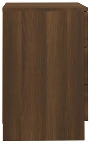 Noptiera, stejar maro, 38x35x56 cm, lemn prelucrat 1, Stejar brun