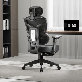 Scaun ergonomic, Sezut Translatie, cotiere 9D, tetiera 6D, suport lombar reglabil, spătar reglabil inaltime, pivotant, suport picioare, sezut buretat, Negru