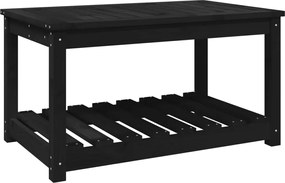 vidaXL Măsuță de grădină, negru, 82,5x50,5x45 cm, lemn masiv de pin