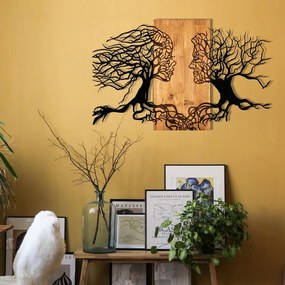 Decorațiune de perete din lemn/din metal 92x58 cm Tutku – Wallity