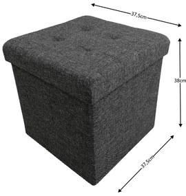 Taburet, gri inchis, FALON