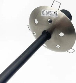 Brilagi - Lustra aplicată MALIVA 4xE14/15W/230V crom mat/fumuriu