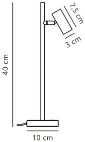 Lampă LED dimabilă de masă Nordlux OMARI LED/3,2W/230V negru