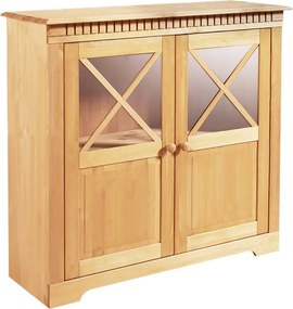 Vitrină în culoare naturală din lemn de pin 95x35 cm Lisa – Støraa