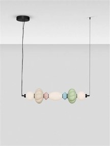 Pendul LED decorativ ceramic Verde, Albastru, Alb, Roz, Bej, ONETA