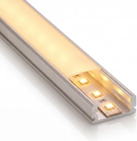 Set 1x bandă LED cu senzor FLEX LED/3,6W/4xAA 2 m + 2x profil încastrat 1 m