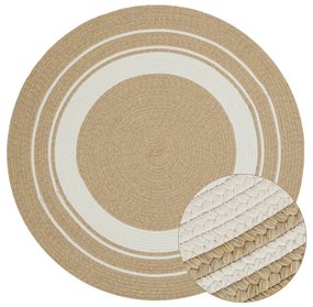 Covor rotund de exterior în culoare naturală ø 150 cm - NORTHRUGS