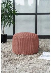 Fotoliu bean bag verde cu tapițerie din catifea reiată Mini – SLOWDOWN