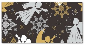 Tablou pe panza canvas Fulgi de zăpadă, îngeri de Crăciun