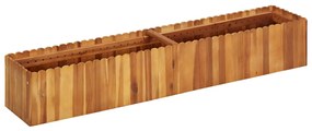 Strat inaltat de gradina, 150x30x25 cm, lemn masiv de acacia 1, 150 x 30 x 25 cm