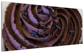 Tablou -  Cupcake din ciocolată (120x50 cm), în 40 de alte dimensiuni noi