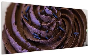 Tablou - Cupcake din ciocolată (120x50 cm)