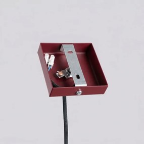 Sollux SL.2121 - Pendul pe cablu PASTELO 1xG9/8W/230V roșu