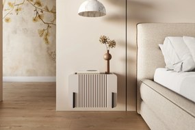 Noptieră Malmi 45 cm cu sertar - cașmir / negru