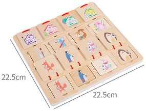 Unde s-a ascuns, un joc de logică din lemn cu deschidere