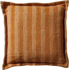 Perna decorativa, din iuta naturala, Orange 50x50 cm