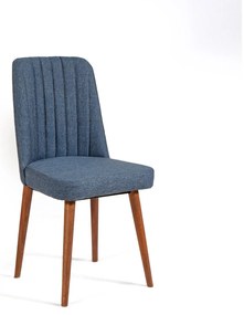 Scaun sufragerie Vlasta 1 (Nuc + albastru închis) . 1093068