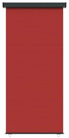 Copertina laterala de balcon, rosu, 117x250 cm Rosu, 117 x 250 cm
