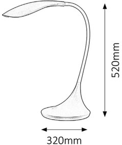 Rabalux 4167 - Lampă LED dimabilă DOMINIC 1xLED/4,5W/230V