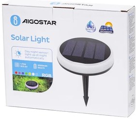 Corp de iluminat LED RGB solar Aigostar LED/0,6W/3,7V IP65
