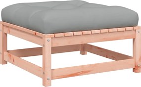 vidaXL Taburet de grădină cu pernă, lemn masiv douglas