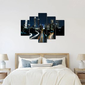 Tabloul metropolei nocturne (150x105 cm)