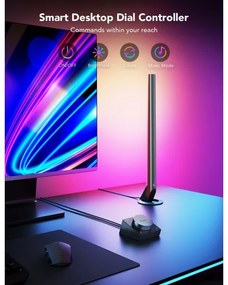 Govee - Panouri LED Smart Wi-Fi pentru gaming + Telecomandă duală Smart, alb (Wi-Fi)