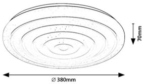 Plafonieră cu LED Rabalux 71017 Katina, 24 W, alb