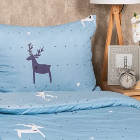 Lenjerie de pat din bumbac 4Home Deer Love, 220 x200 cm, 2 bucăți 70 x 90 cm