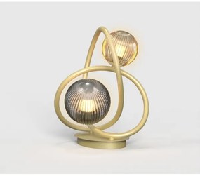 Lampă LED de masă METZ Wofi 8015-204 2xG9/3,5W/230V auriu/gri